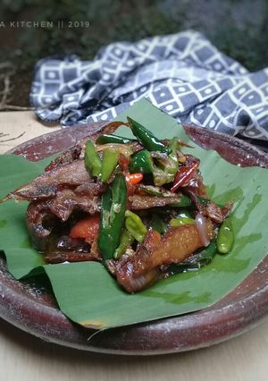 Foto resep Tumis ikan asin cabe hijau