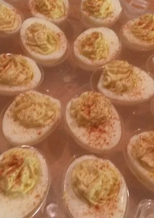 A picture of Robin's Devilled Eggs.