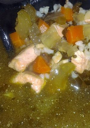 A picture of Best Ever Chicken and Rice Soup.