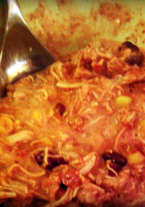A picture of Chicken Taco Chili.