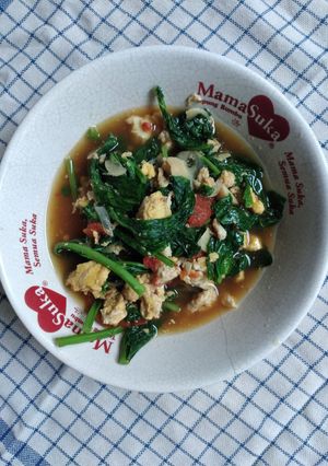 Foto resep Oseng Sawi Hijau Telur