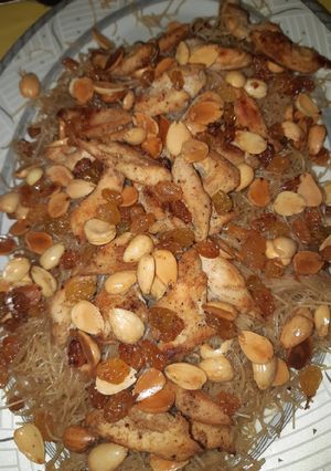صورة لوصفة معكرونة مبوخة بالخلطة والشاورما