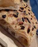 Focaccia con masa madre natural