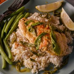 A picture of Lower Fat Chicken In Sage Butter.