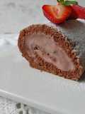 Rotolo fragole e cioccolato
