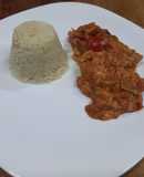 Filete de pescado horneado con aderezo