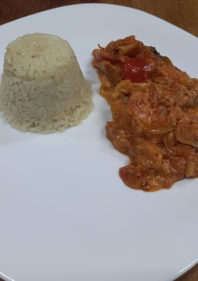 Una foto de Filete de pescado horneado con aderezo