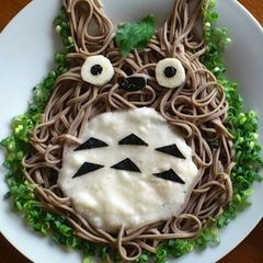 A picture of Chilled Totoro Soba Noodles with Grated Yam.