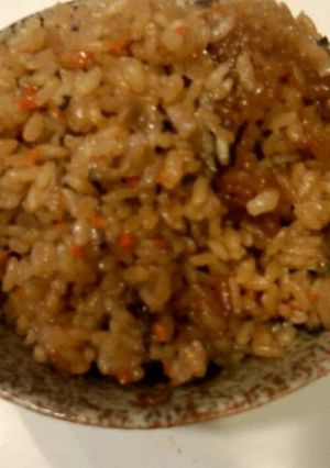 A picture of Flavored Rice Made With Chunky Stew.