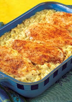 A picture of Chicken and Rice.