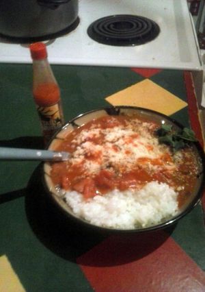 A picture of Brad's duck gumbo.