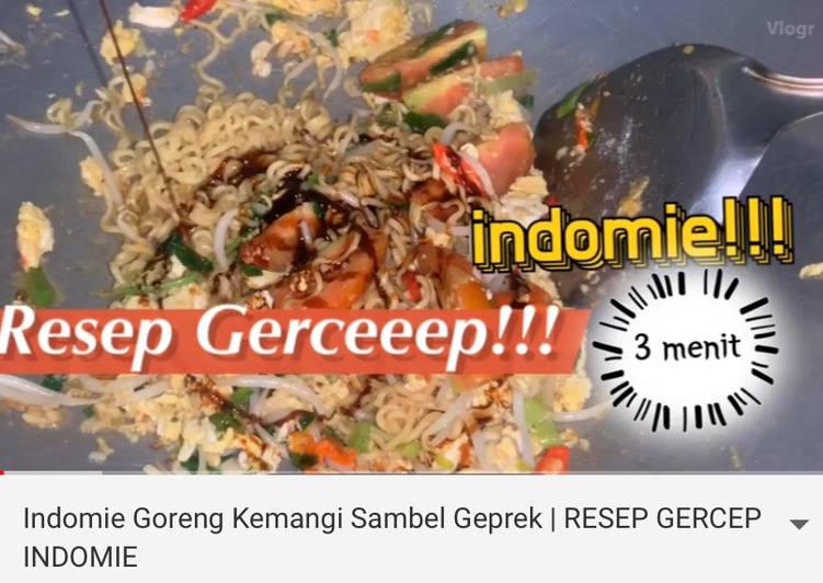 Indomie Goreng Kemangi Sambel Geprek