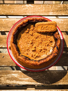 Una foto de Lotus cheesecake
