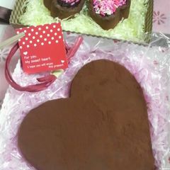 A picture of Valentine's Day Truffles (with only 3 ingredients).