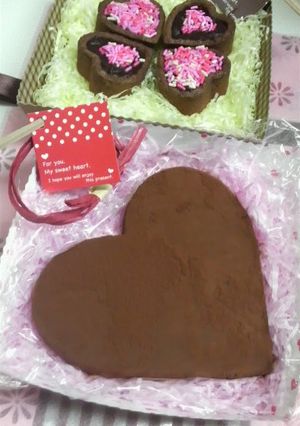 A picture of Valentine's Day Truffles (with only 3 ingredients).