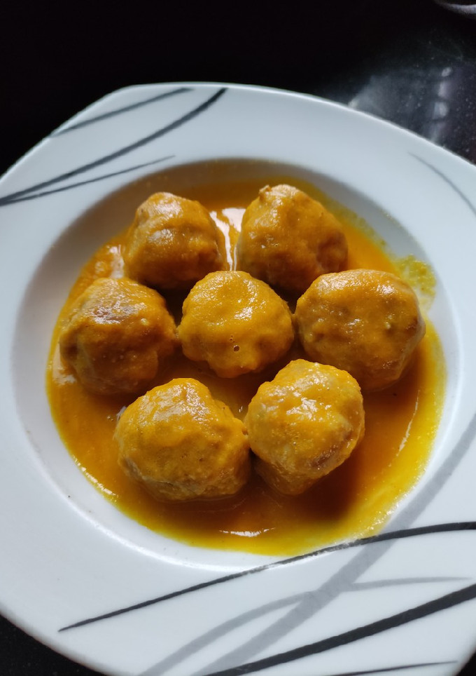 Una foto de Albóndigas en salsa de zanahoria