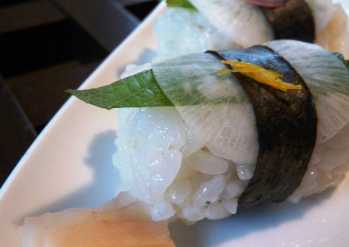 Turnip Nigiri Sushi