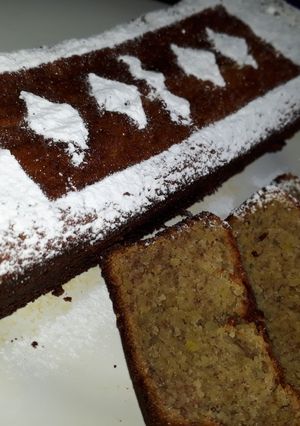 Una foto de Budín de banana súper fácil