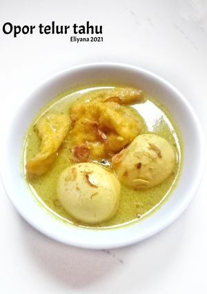 Foto resep Opor telur tahu
