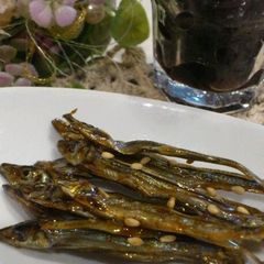 A picture of Candied Sardines for New Year's.