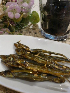 A picture of Candied Sardines for New Year's.