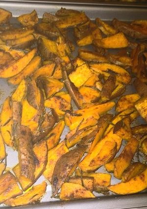 A picture of Tasty sweet patotoes.