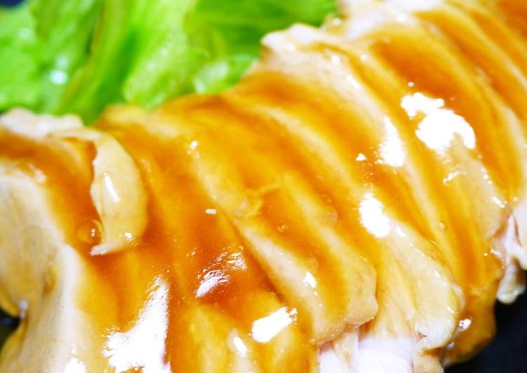 A Summertime Dish! Light Simmered Chicken Breast Tenderized with Vinegar