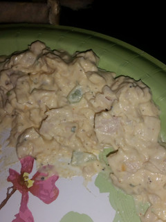A picture of chicken salad.