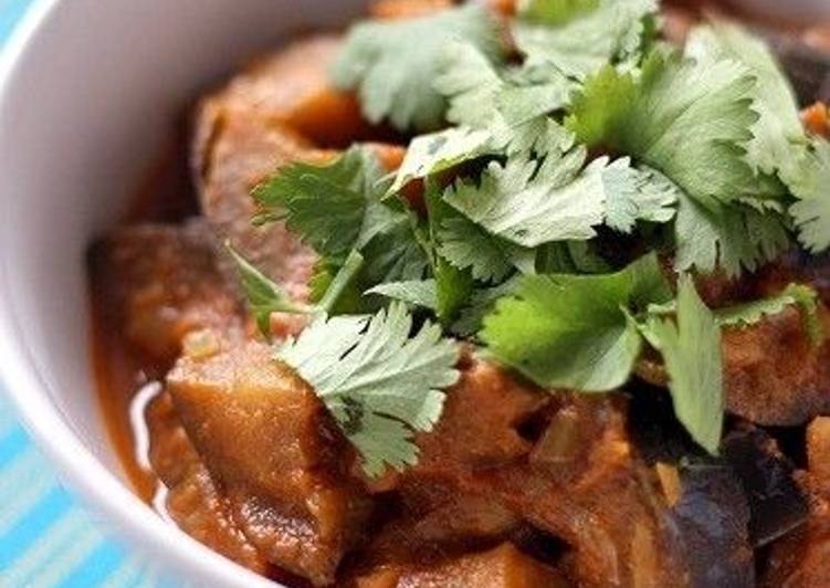 My Daughter love Indian-Style Eggplant Curry (Vegetarian)