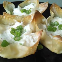 A picture of Baked crab ragoons.