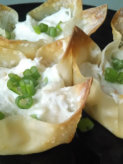A picture of Baked crab ragoons.