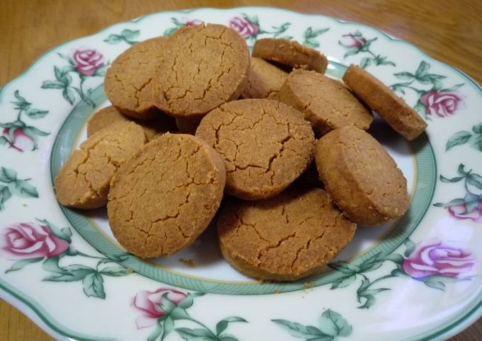 Steps to Prepare Quick Crispy Kinako and Salt Cookies