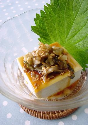 A picture of Chilled Tofu with Zha Cai.