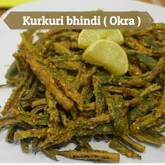 Kurkuri bhindi (okra) A picture of Kurkuri bhindi (okra).