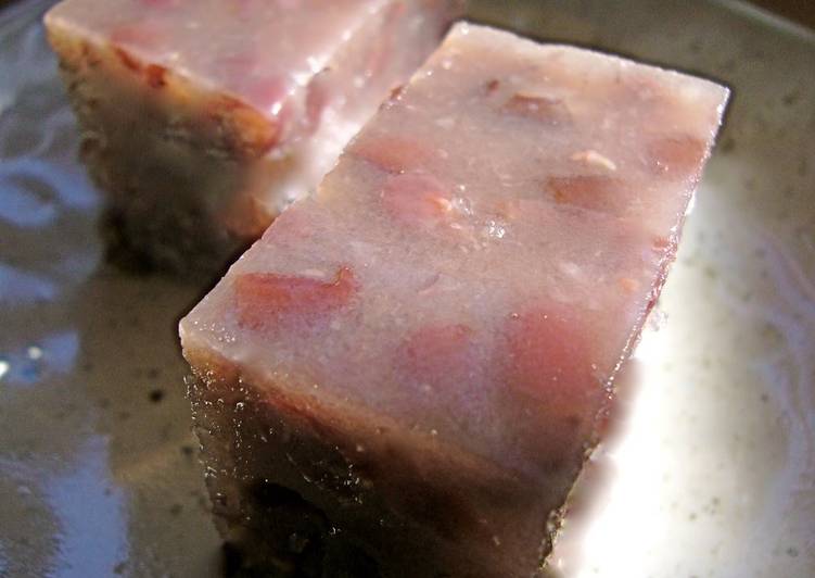 Mizu-Yokan (Sweetened and Jellied Bean Paste)