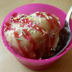 A picture of Vickys One Ingredient Banana 'Ice Cream' GF DF EF SF NF.
