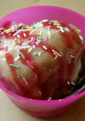 A picture of Vickys One Ingredient Banana 'Ice Cream' GF DF EF SF NF.