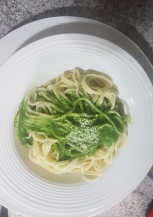Una foto de Pasta al Pesto