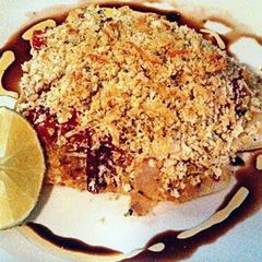 A picture of Herb Crusted Swai fish.