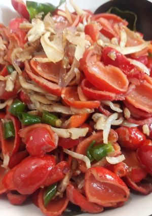 Foto resep Tumis Kulit Melinjo Khas Banten