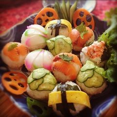 A picture of For A Party or For Guests Temari Sushi.