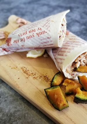 A picture of Healthy Pandemic Cooking: Mexican Spicy Chicken Wraps.