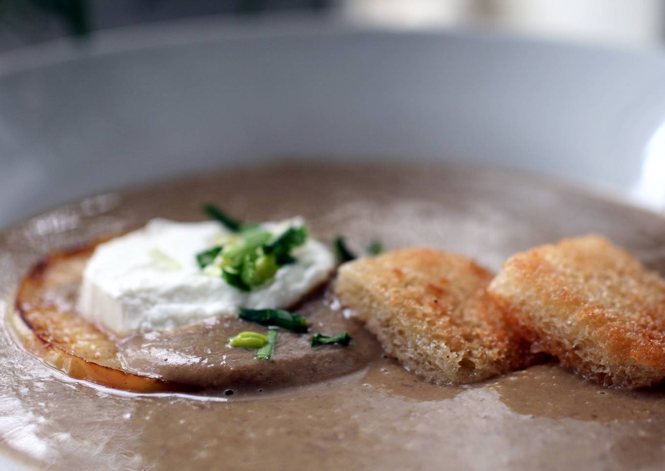 Sig's Lentil, Artichoke and Scallion Soup