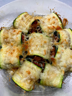 Una foto de Canelones de calabacín