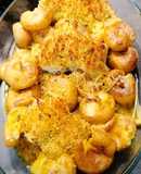 Bacalhau com Broa e Batatas a Murro
