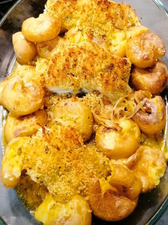 Foto de Bacalhau com Broa e Batatas a Murro