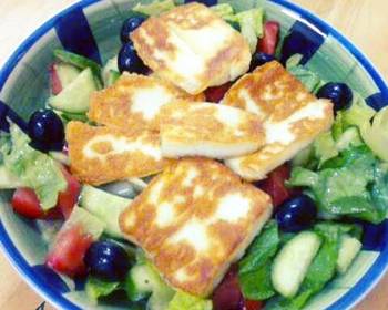 Easy Making Recipe ABMs halloumi cheese salad Most Delicious