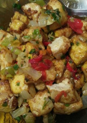 Foto resep Oseng tahu pedas asin