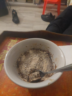 Una foto de Mug cake saludable de chocolate blanco