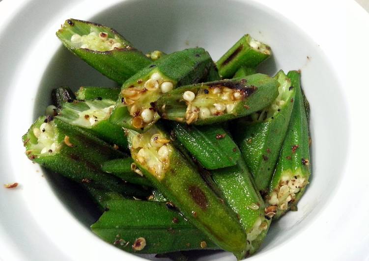 Okra With Sichuan Peppercorn Salt